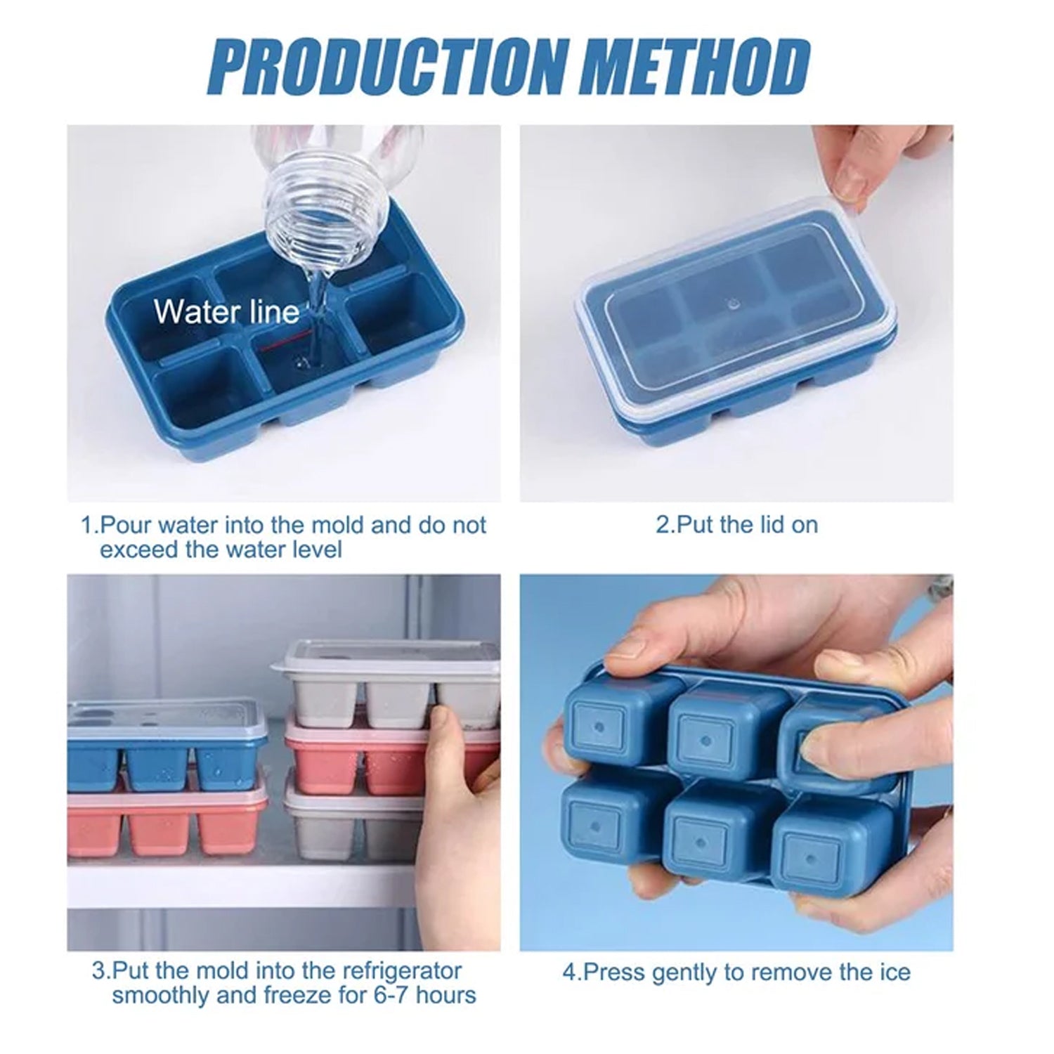 4750 6 cavity Silicone Ice Tray used in all kinds of places like household kitchens for making ice from water and various things and all. DeoDap 4750 6 cavity Silicone Ice Tray used in all kinds of places like household kitchens for making ice from water and various things and all. DeoDap
